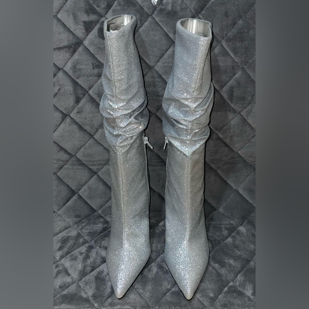 Glitter Heeled Boots